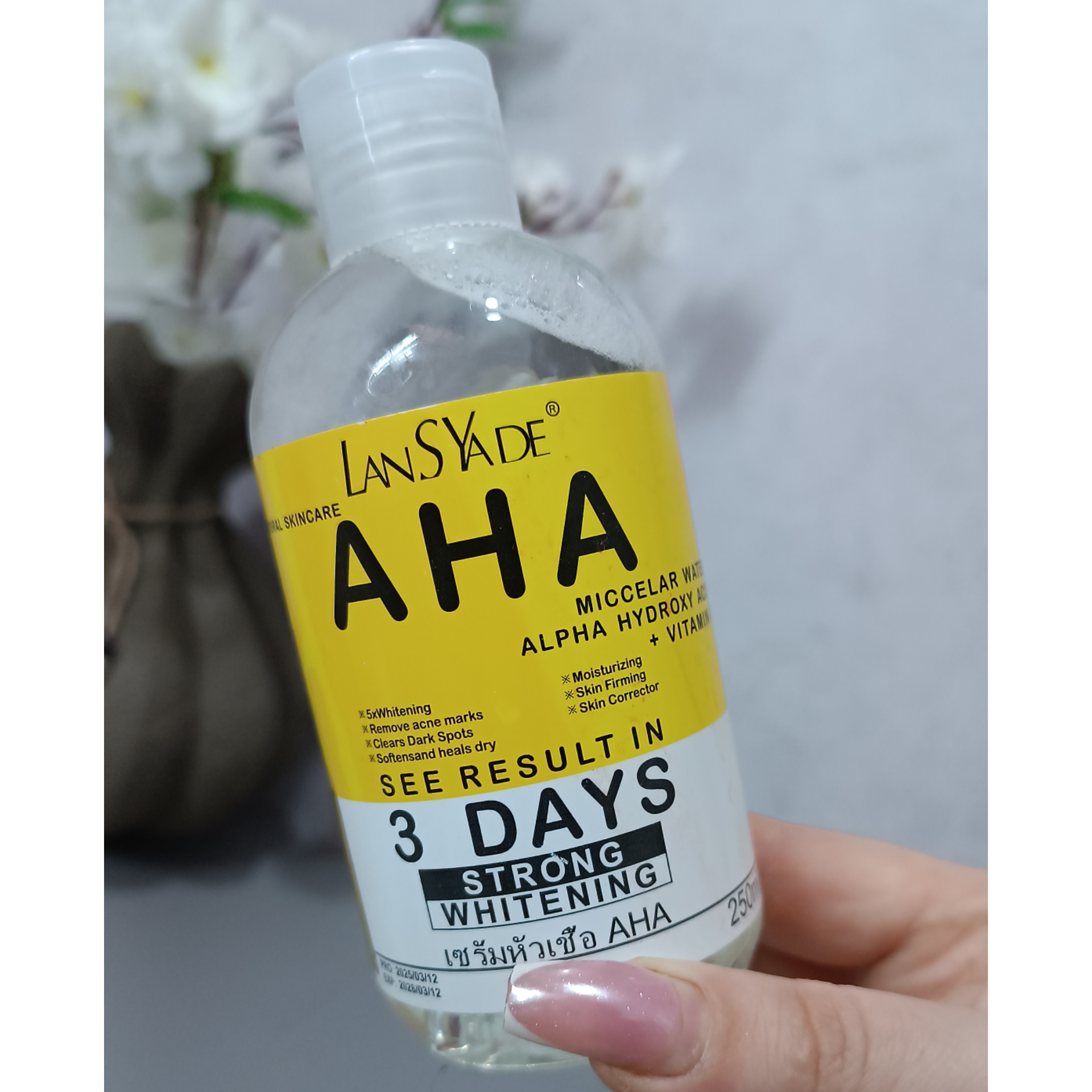 میسلار واتر  LANSYADE پاک کننده آرایش Aha