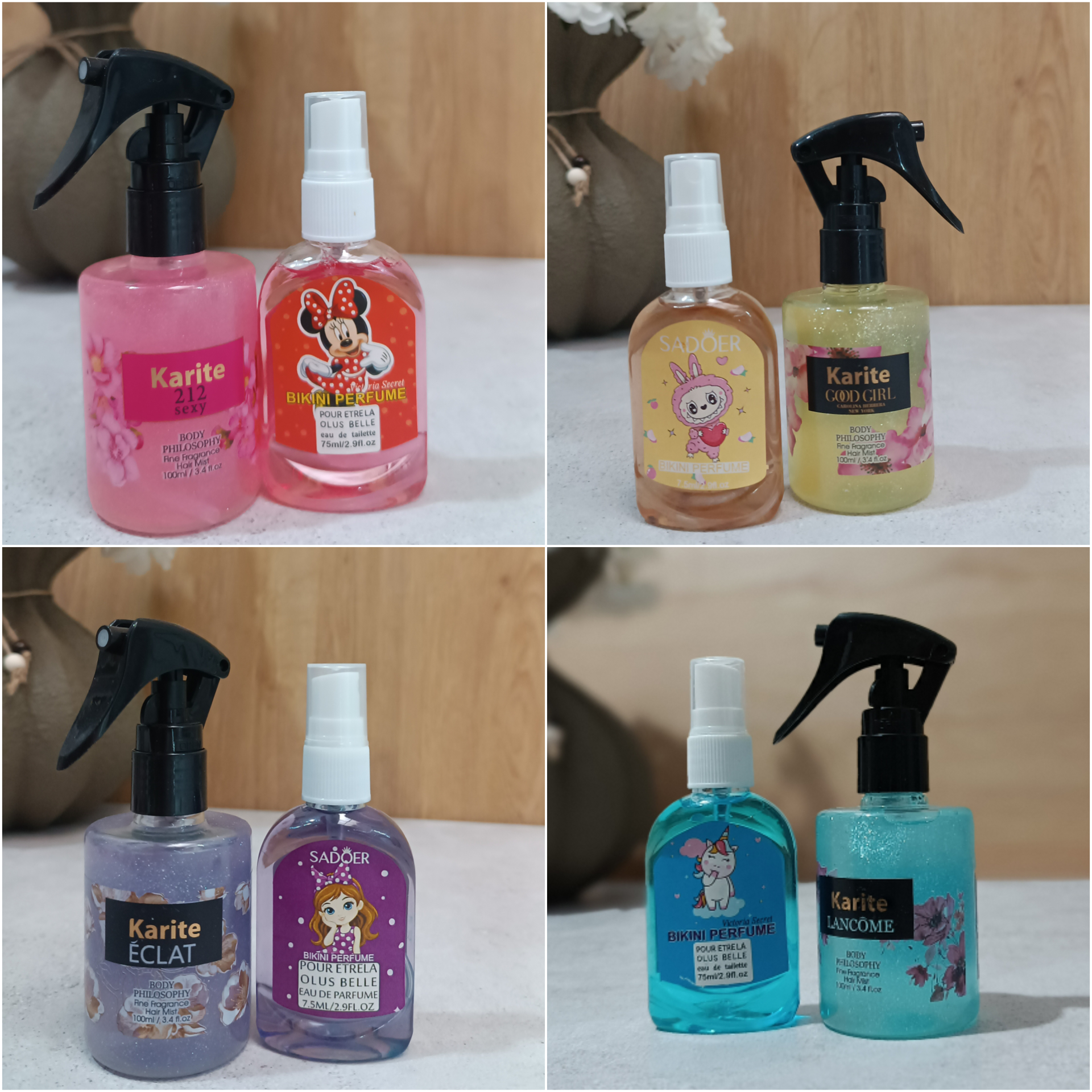 پک ۲ عددی عطر مو و عطر خوشبو کننده بیکینی برند سادور