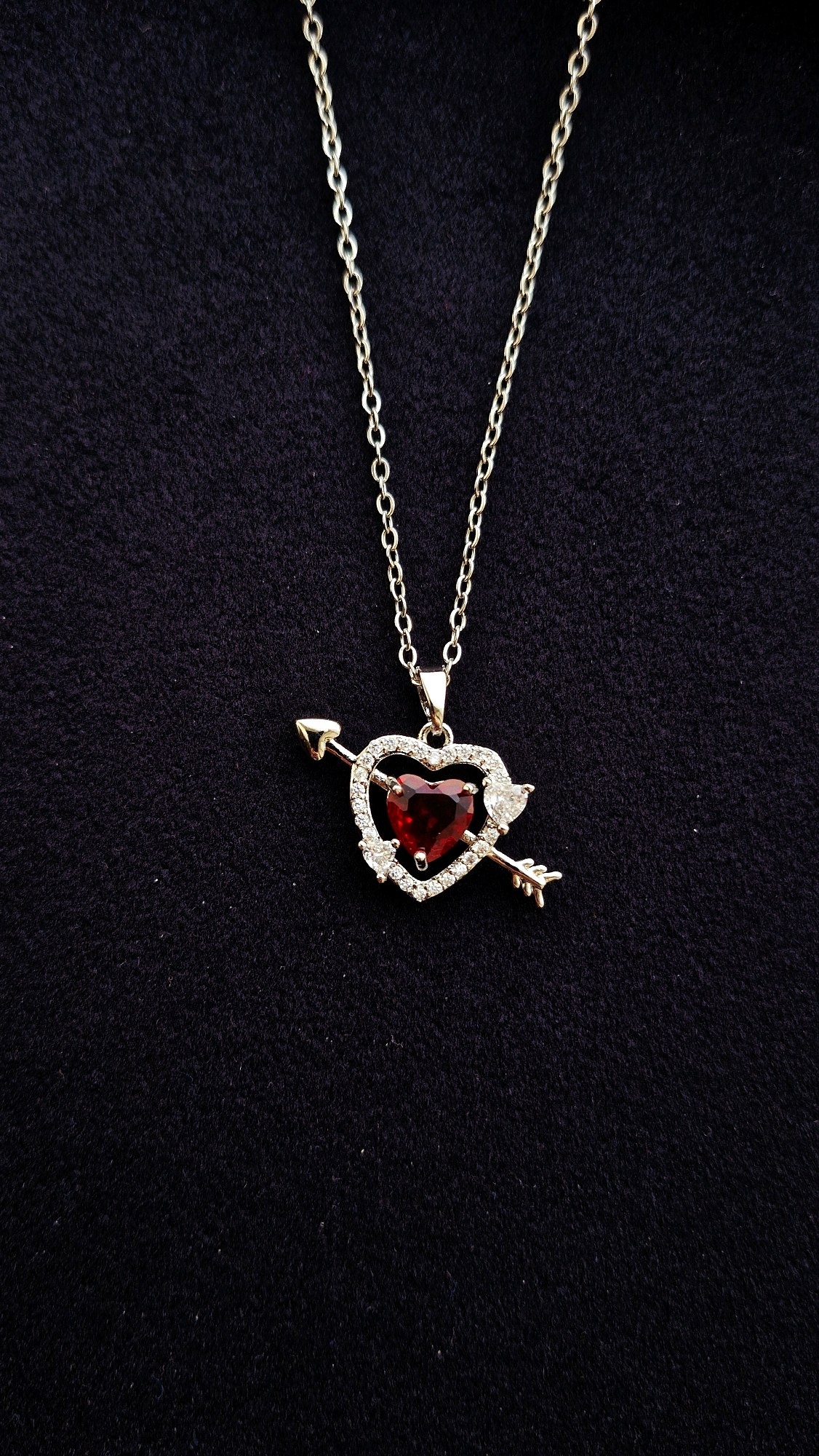 گردنبند قلب تیر خورده 💘❤️‍🔥