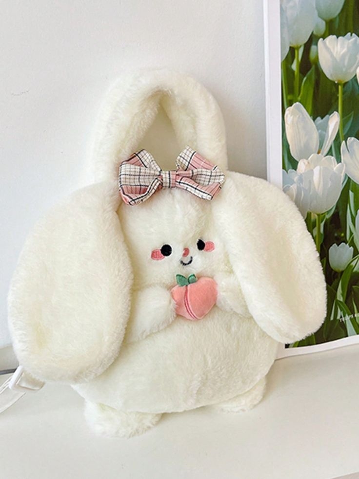 کیف عروسکی خرگوش هلو به دست 🐇👜🐰