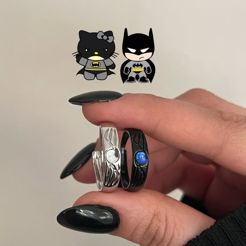 ست انگشتر بتمن و کت وومن🦇🩷
