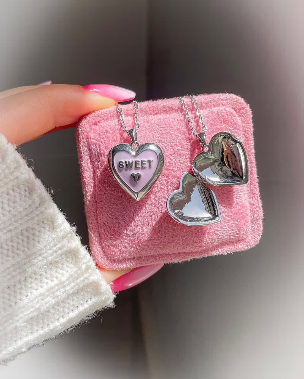 گردنبند لاکت قلب sweet 🩷✨️