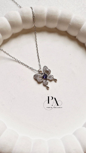گردنبند پروانه فول نگین 🦋✨️