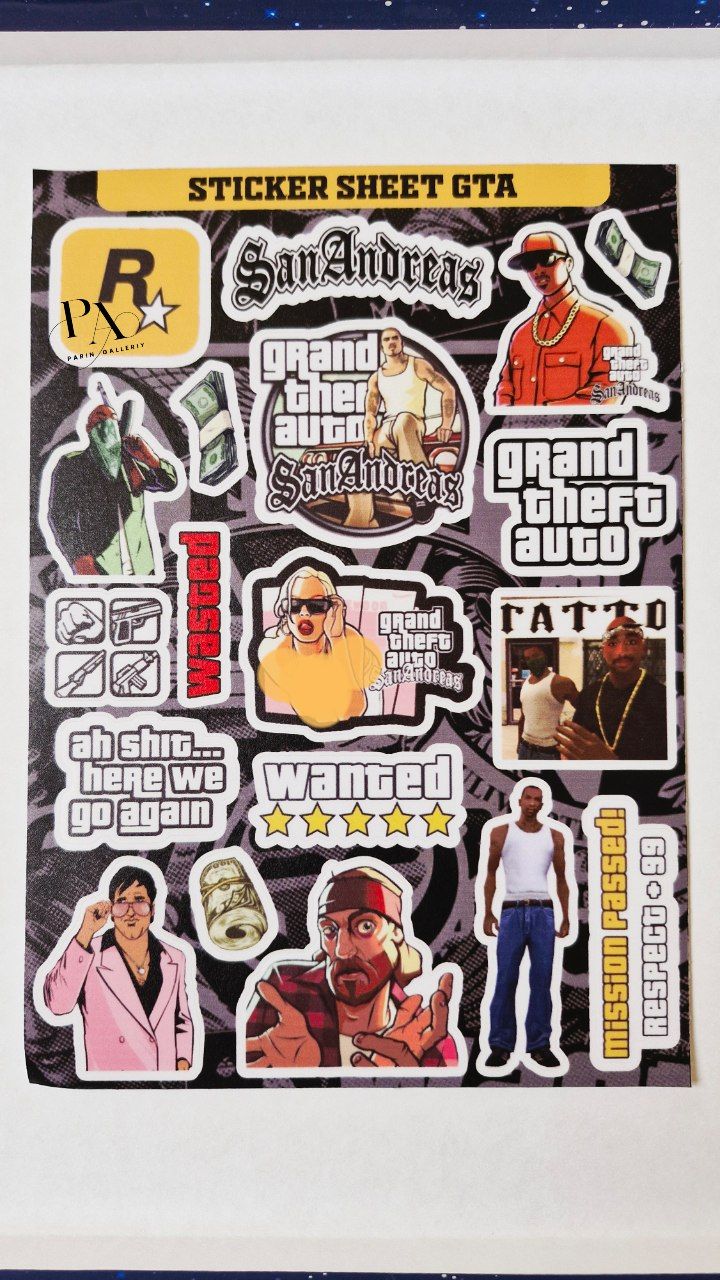 پک استیکر بازی GTA 🎮💵