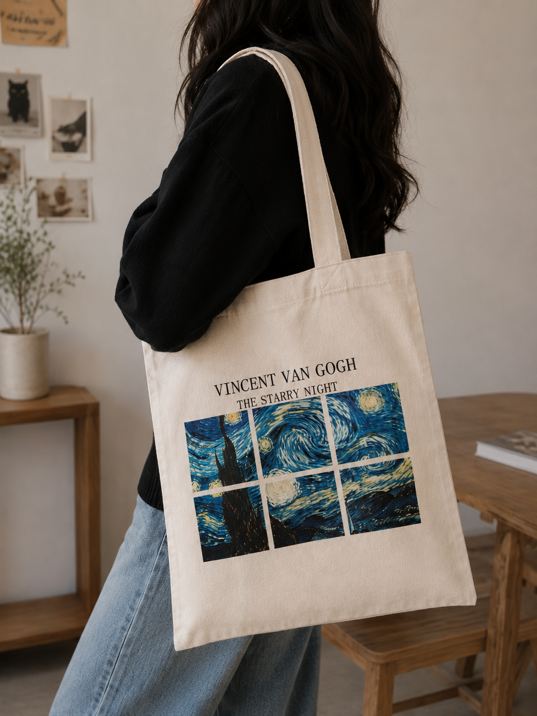 توت بگ پارچه ای 👜🌊🐈‍⬛