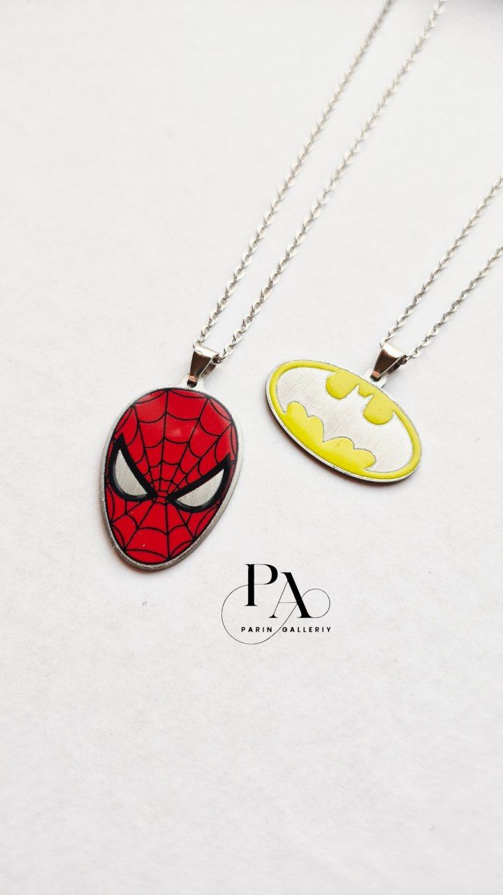 ست گردنبند اسپایدر من و بتمن 🕸🦇🕷