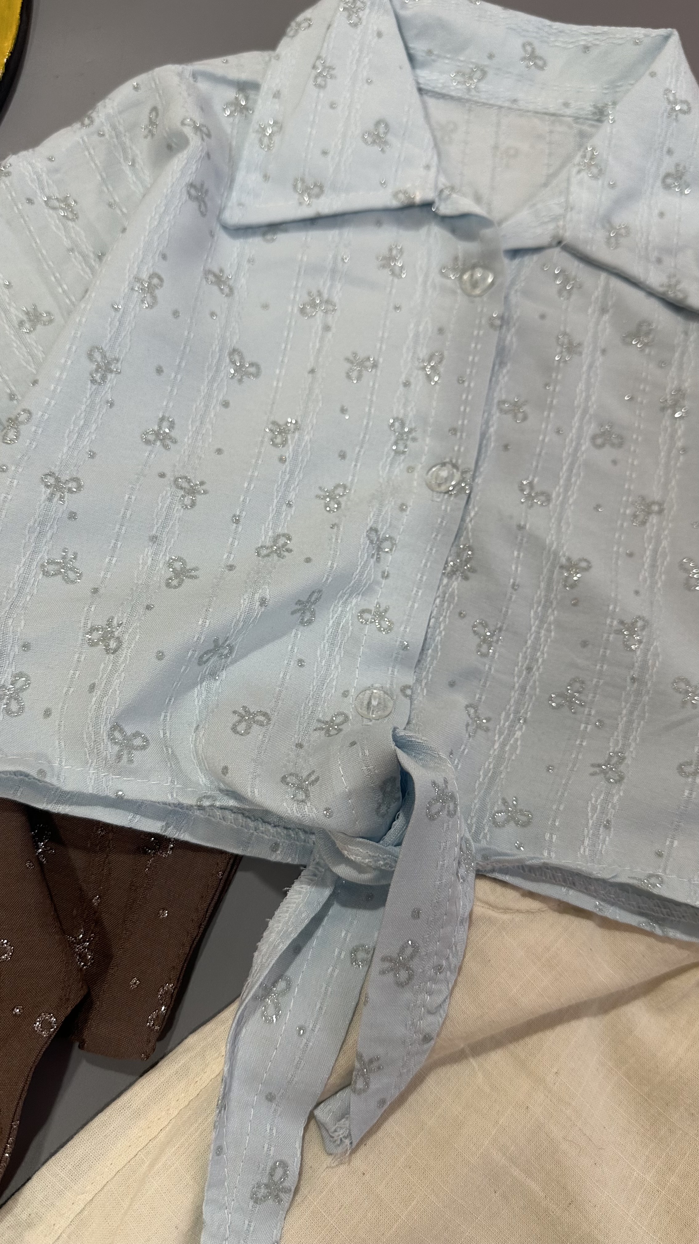 شومیز و شلوارک گره ی