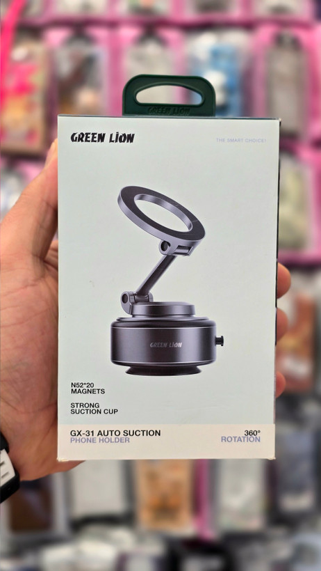 نمای پشت و بخشهای قابل مشاهده محصول هولدر مگسیف، وکیومی گرین لاین مدل GX-31 AUTO SUCTION | گجت و لوازم الکترونیکی | خرید آنلاین