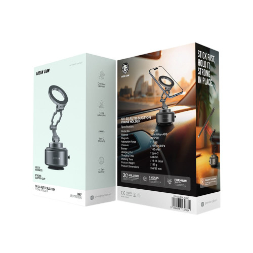 نمای نزدیک از جزئیات و ساختار محصول هولدر وکیومی گرین لاین مدل GX-30 AUTO SUCTION | گجت و لوازم الکترونیکی | خرید آنلاین