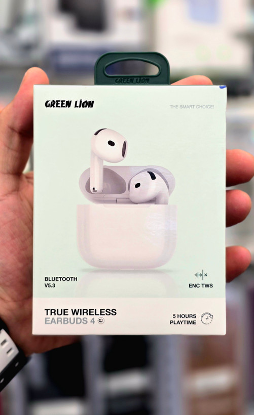 نمای پشت و بخشهای قابل مشاهده محصول هندزفری گرین لاین مدل EARBUDS 4 G1 | هدفون و هندزفری | خرید آنلاین