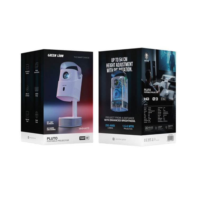 جزئیات طراحی و کیفیت ساخت محصول پروژکتور4k گرین لاین مدل پلوتو(pluto) | گجت و لوازم الکترونیکی | خرید آنلاین