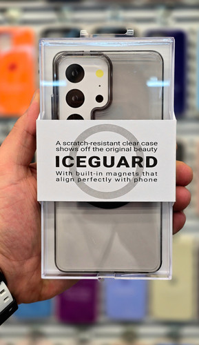 نمای نزدیک از جزئیات و ساختار محصول کاور اورجینال s26 ultra برند KZDOO مدل ICEGUARD | لوازم جانبی موبایل | خرید آنلاین