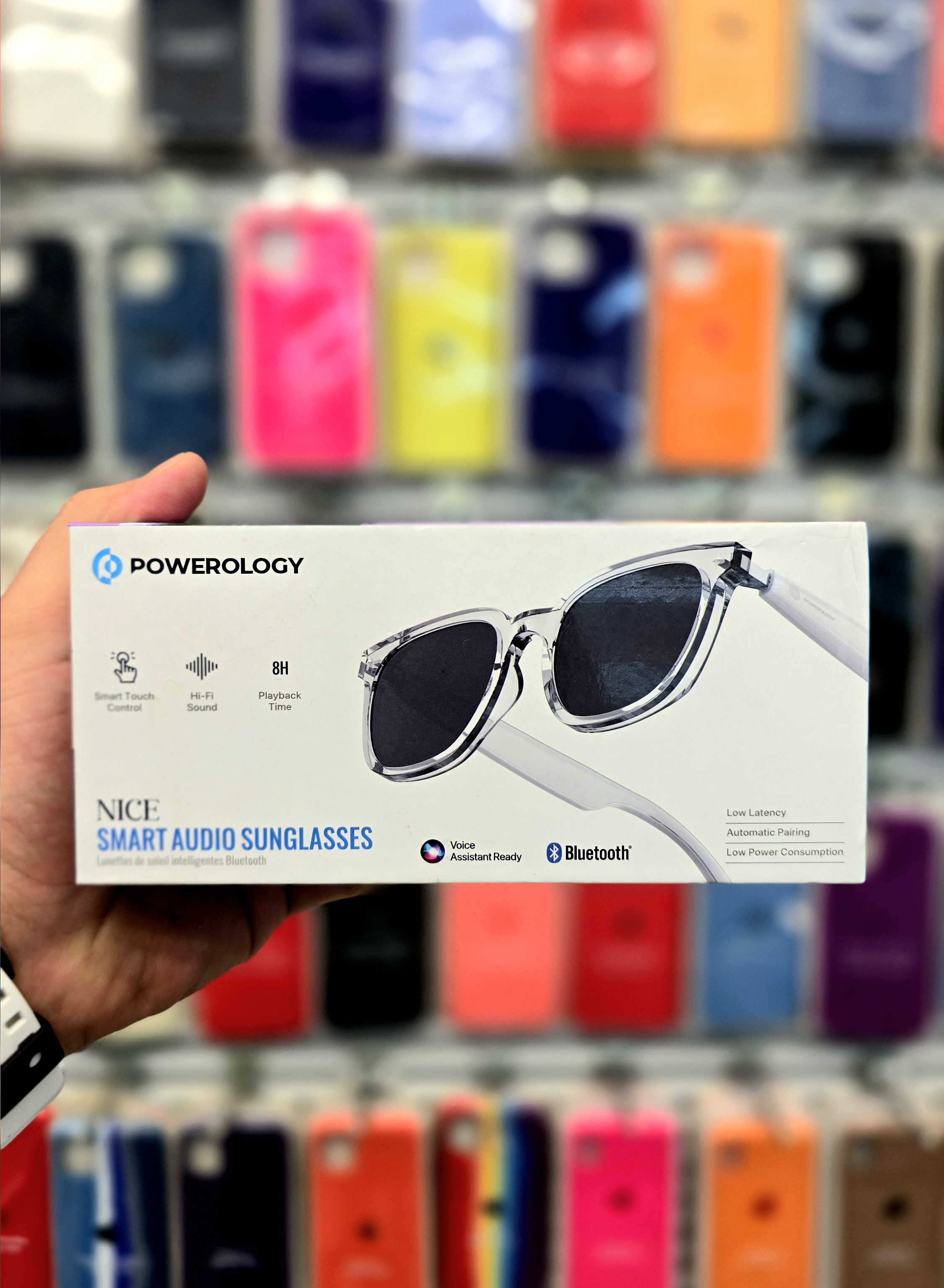 نمای اصلی محصول و طراحی کلی عینک هوشمند پاورولوژی Powerology Nice Smart Audio Sunglasses | گجت و لوازم الکترونیکی | خرید آنلاین