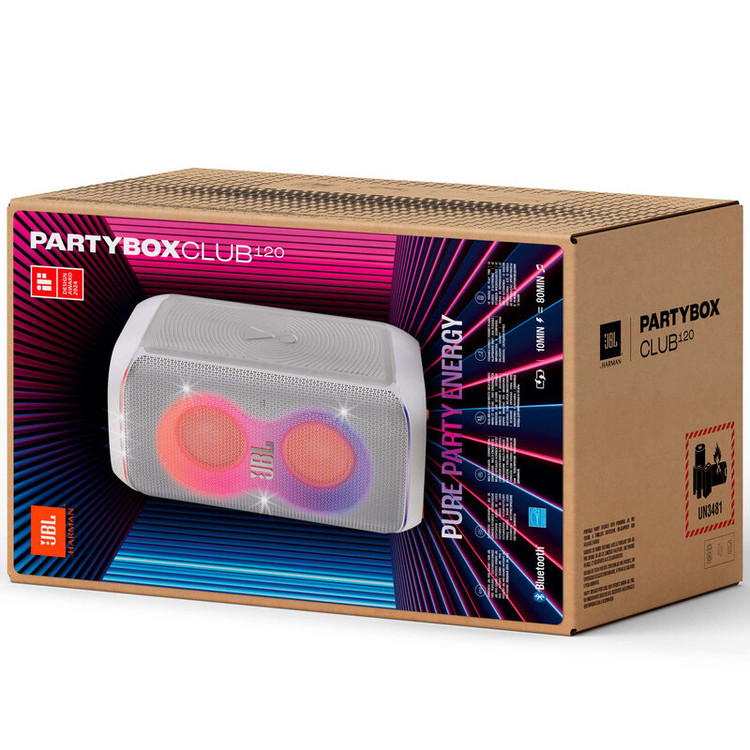 نمای اصلی محصول و طراحی کلی اسپیکر جی بی ال مدل PartyBox Club 120 | اسپیکر | خرید آنلاین