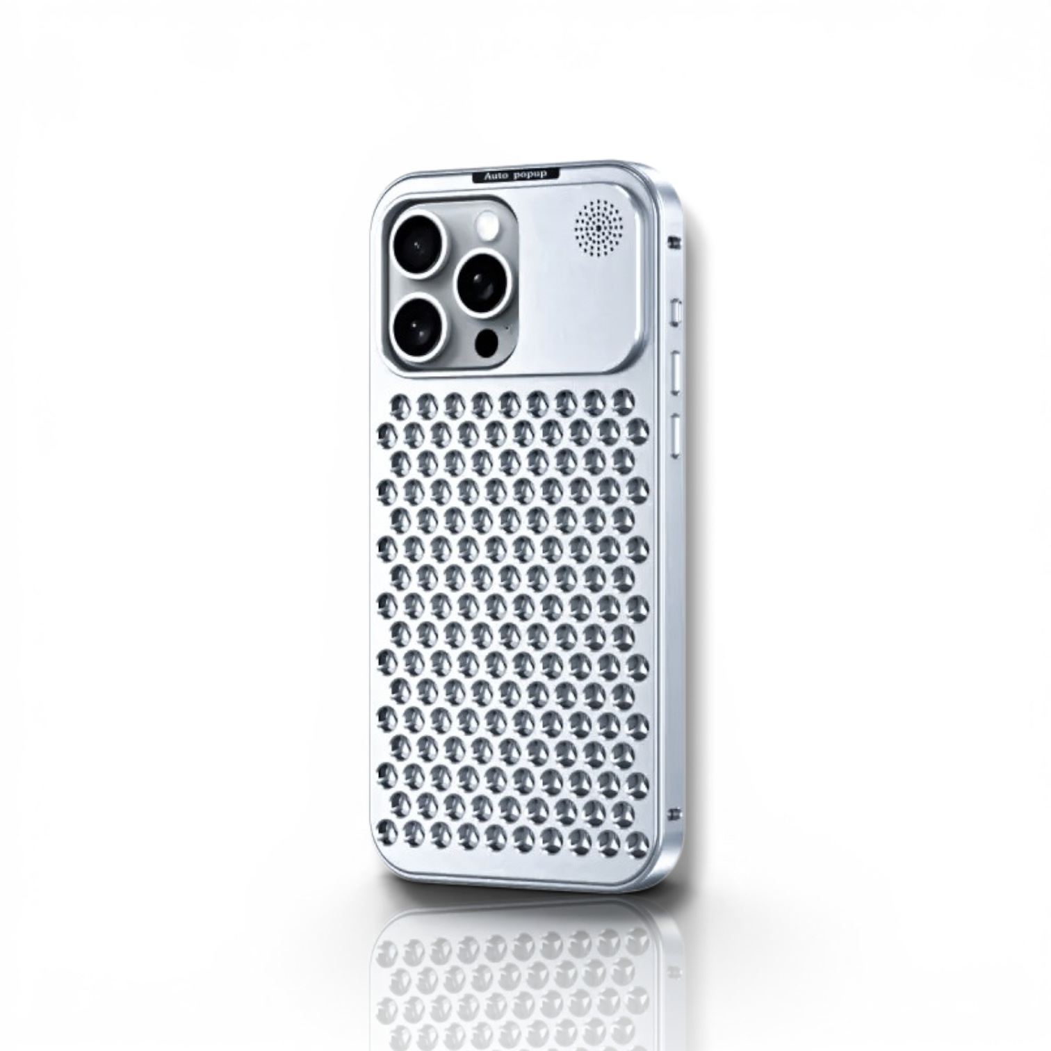 نمای پشت و بخش‌های قابل مشاهده محصول کاور فلزی گوشی موبایل آیفون IPHONE 1 Promax iPhone 16 Promax Metal Case | لوازم جانبی موبایل | خرید آنلاین