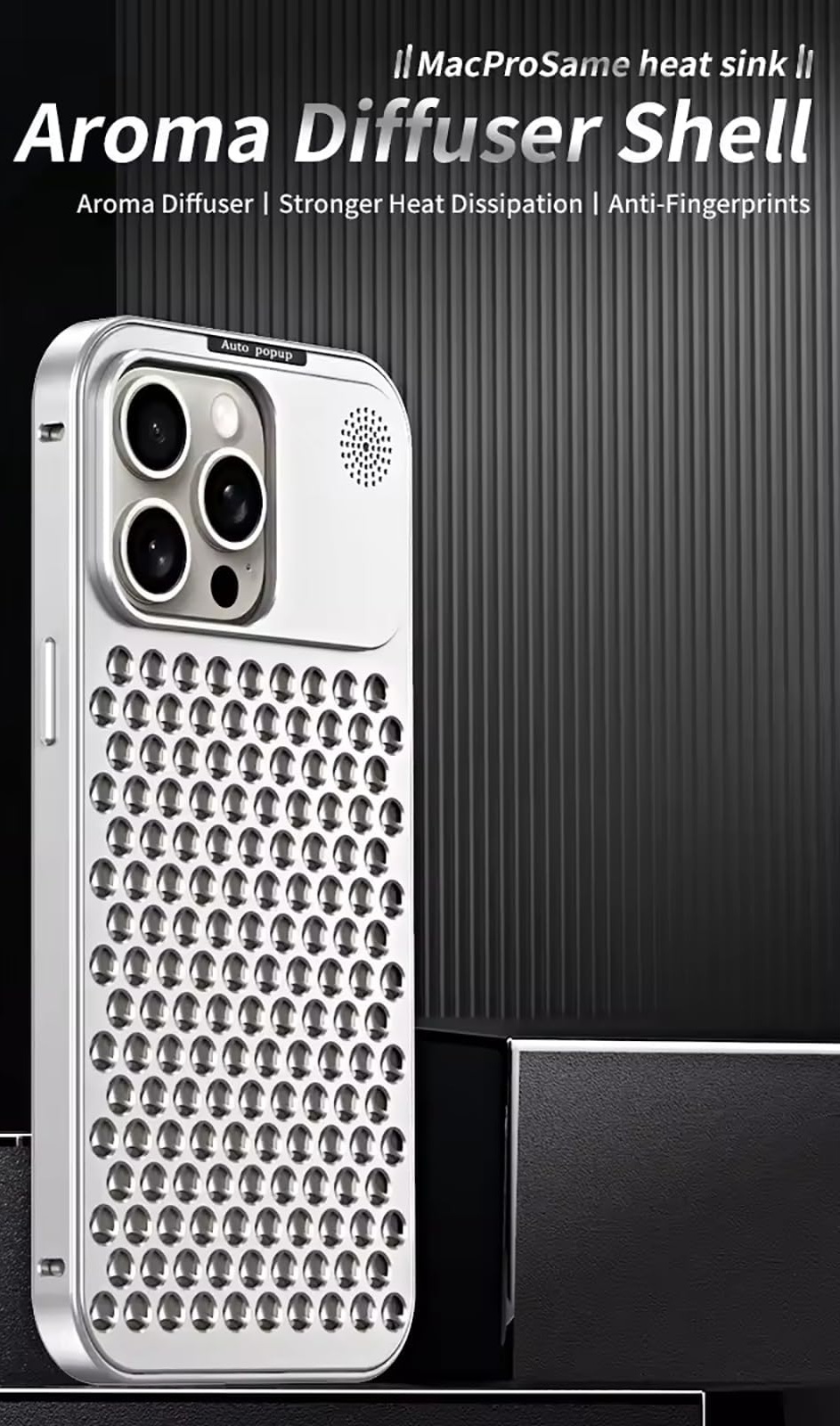 نمای اصلی محصول و طراحی کلی کاور فلزی گوشی موبایل آیفون IPHONE 1 Promax iPhone 16 Promax Metal Case | لوازم جانبی موبایل | خرید آنلاین