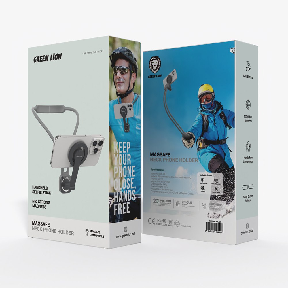 جزئیات طراحی و کیفیت ساخت محصول نگهدارنده گردنی مگ‌سیف گرین لاین مدل GHL-06 | گجت و لوازم الکترونیکی | خرید آنلاین