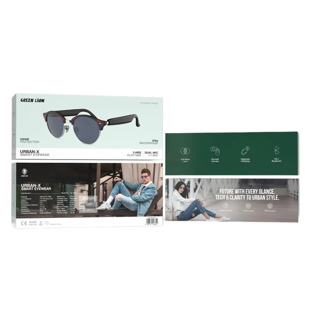 جزئیات طراحی و کیفیت ساخت محصول عینک هوشمند Urban X Smart Eyewear گرین لاین | گجت و لوازم الکترونیکی | خرید آنلاین