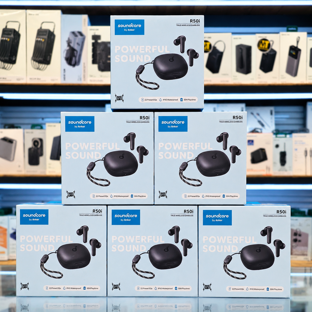 نمای اصلی محصول و طراحی کلی هدفون بی سیم اَنکر مدل Soundcore R50i اصل سازگار با برنامه soundcore | هدفون و هندزفری | خرید آنلاین