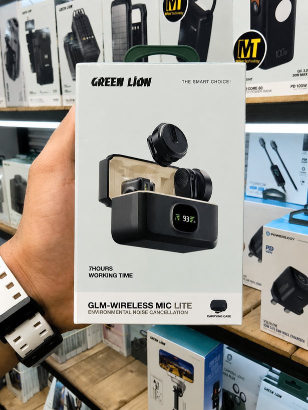 نمای اصلی محصول و طراحی کلی میکروفون یقهای بی سیم گرین لاین مدل GLM Lite | گجت و لوازم الکترونیکی | خرید آنلاین