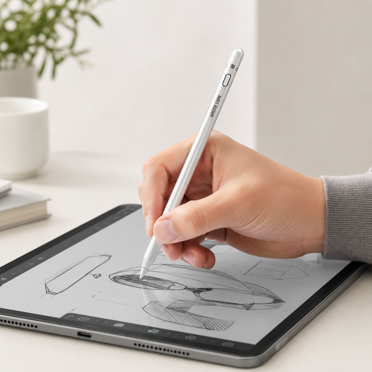 نمای نزدیک از جزئیات و ساختار محصول قلم لمسی گرین لاین مدل Universal Pencil 2 | گجت و لوازم الکترونیکی | خرید آنلاین