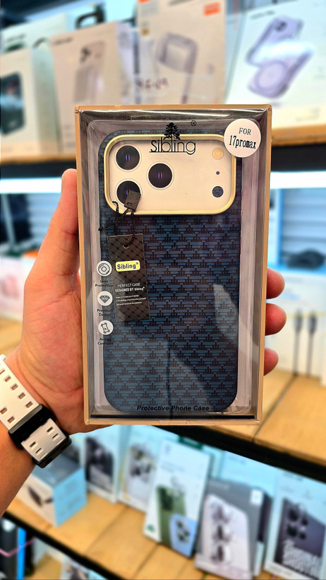 نمای اصلی محصول و طراحی کلی قاب گوشی Sibling Premium Carbon Series مناسب iPhone 17 Pro Max | لوازم جانبی موبایل | خرید آنلاین