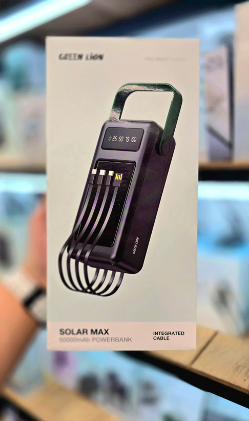 جزئیات طراحی و کیفیت ساخت محصول پاوربانک گرین لاین مدل Solar Max ظرفیت 50000 میلی آمپر ساعت | پاوربانک | خرید آنلاین