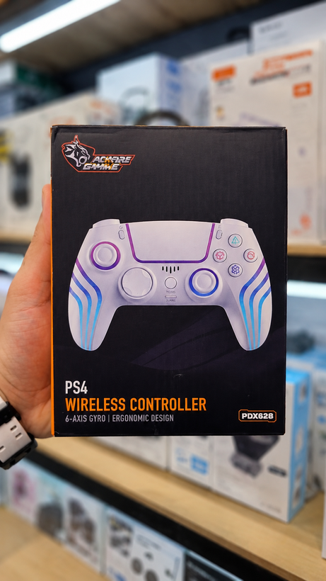 نمای جانبی و ابعاد ظاهری محصول دسته بازی بیسیم Porodo برای PS4 Porodo Gaming PS4 Wireless Controller مدل PDXG628 | گجت و لوازم الکترونیکی | خرید آنلاین