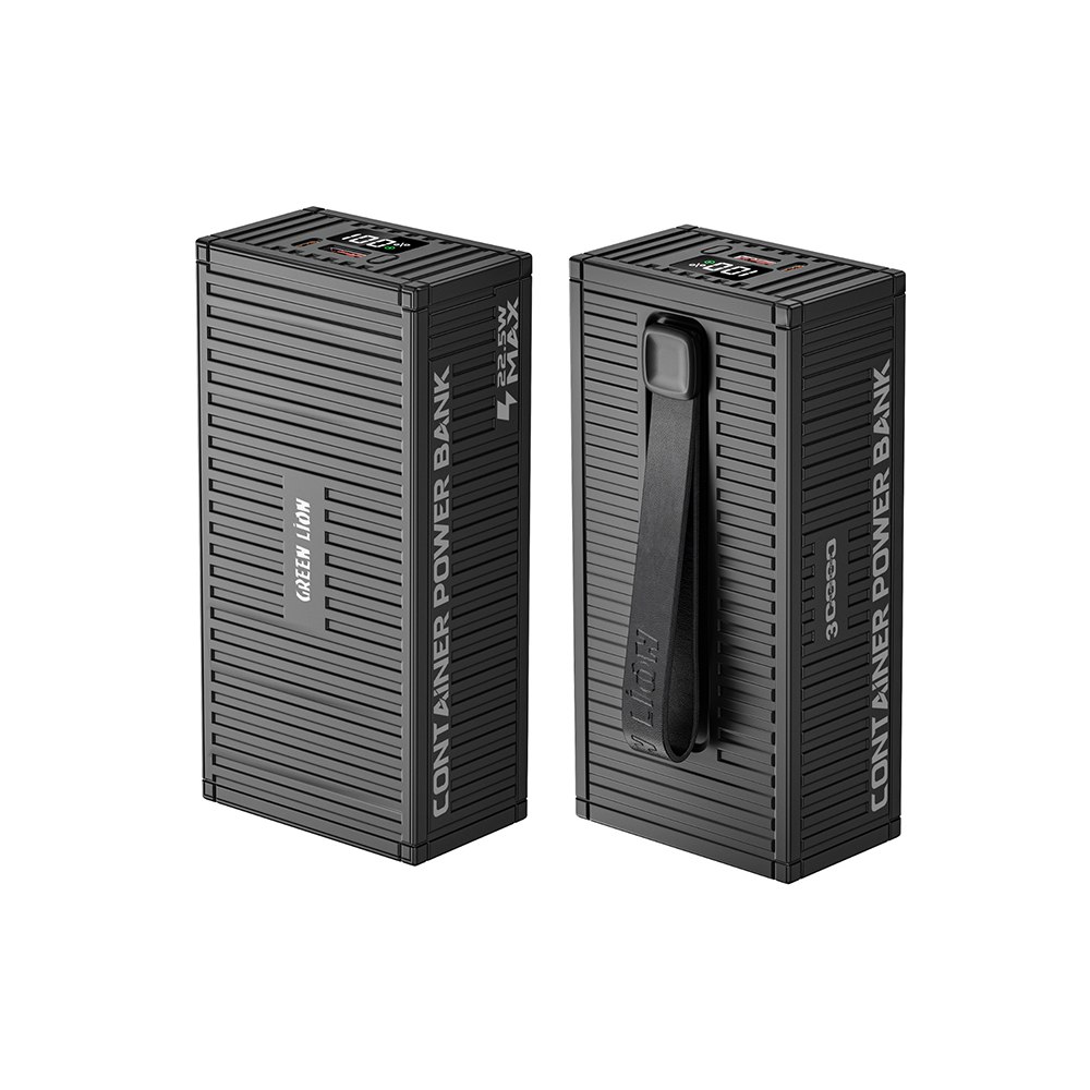 نمای بستهبندی و ارائه محصول پاوربانک گرین لاین مدل GL-PX62 ظرفیت ۳۰ هزار با توان ۲۲.۵ وات | پاوربانک | خرید آنلاین