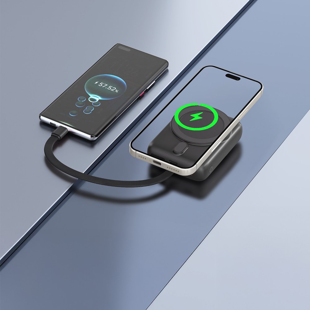 نمای نزدیک از جزئیات و ساختار محصول پاوربانک Green Lion Revon 10000mAh PD 20W MagSafe | پاوربانک | خرید آنلاین