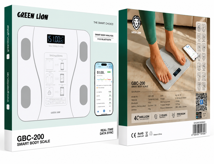 جزئیات طراحی و کیفیت ساخت محصول ترازو هوشمند گرین لاین مدل GBC-200 | گجت و لوازم الکترونیکی | خرید آنلاین