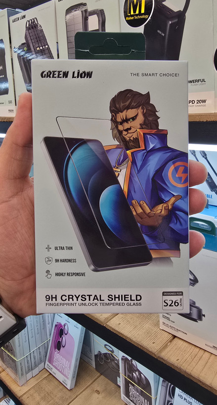 نمای جانبی و ابعاد ظاهری محصول محافظ صفحه نمایش سامسونگ S26 Ultra مدل Crystal Shield | گجت و لوازم الکترونیکی | خرید آنلاین