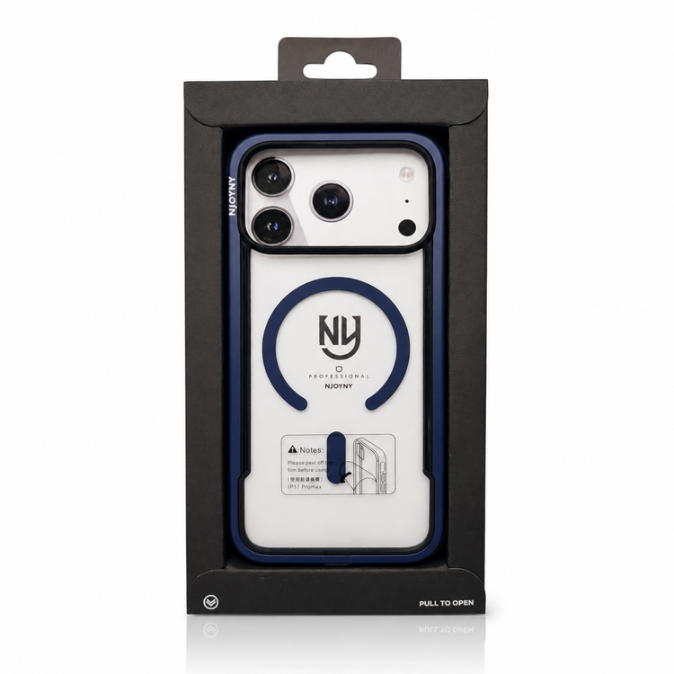 جزئیات طراحی و کیفیت ساخت محصول کاور مگسیف دار آیفون ۱۷ پرو مکس مدل NJOYNY MagSafe case | لوازم جانبی موبایل | خرید آنلاین