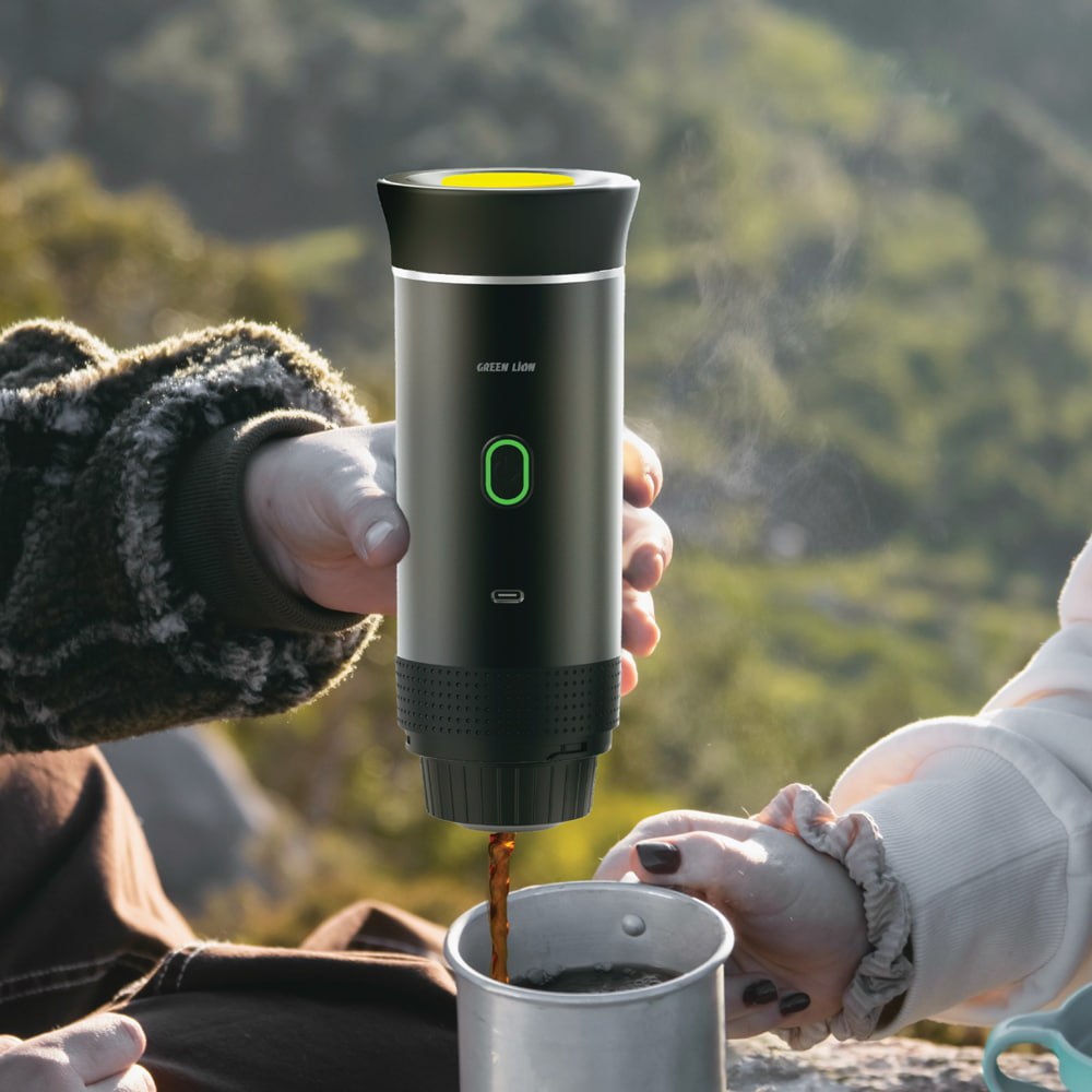 نمای بستهبندی و ارائه محصول اسپرسوساز شارژی گرین لاین مدل G-Portable Lite | شارژر و لوازم شارژ | خرید آنلاین