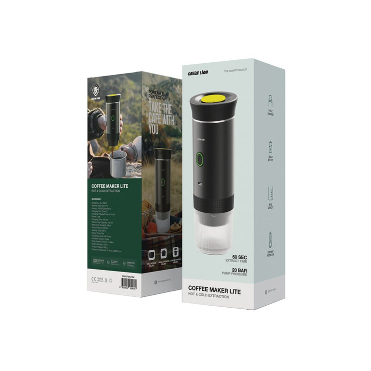 جزئیات طراحی و کیفیت ساخت محصول اسپرسوساز شارژی گرین لاین مدل G-Portable Lite | شارژر و لوازم شارژ | خرید آنلاین