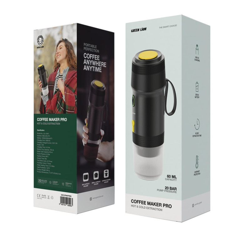 جزئیات طراحی و کیفیت ساخت محصول اسپرسوساز مسافرتی گرین لاین مدل Coffee Maker Pro | گجت و لوازم الکترونیکی | خرید آنلاین