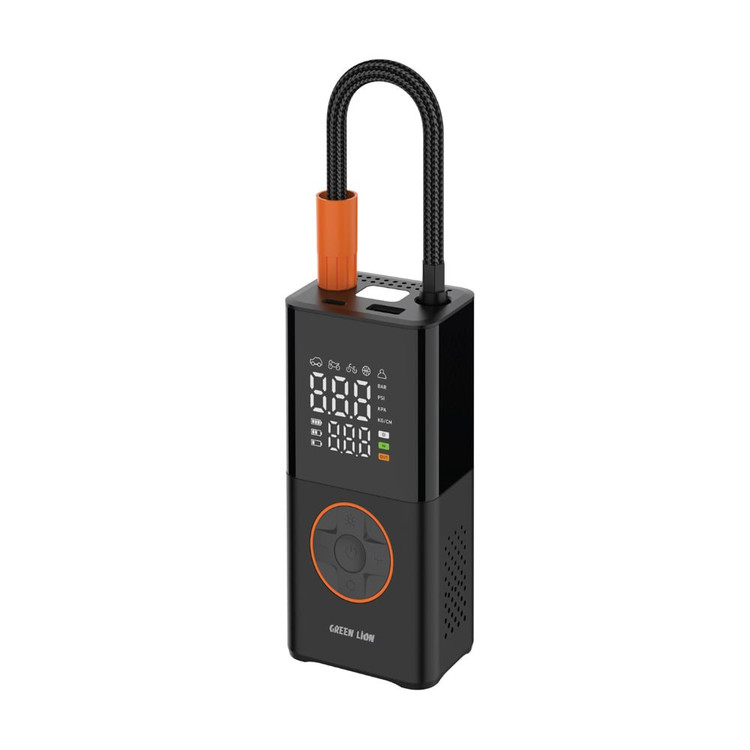 جزئیات طراحی و کیفیت ساخت محصول کمپرسور باد قابل حمل گرین لاین مدل GTI-01 با باتری ۳۶۰۰mAh | لوازم جانبی موبایل | خرید آنلاین