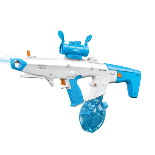 نمای پشت و بخشهای قابل مشاهده محصول تفنگ آبپاش شارژی گرین لاین مدل GN75 Electric Water Gun | شارژر و لوازم شارژ | خرید آنلاین