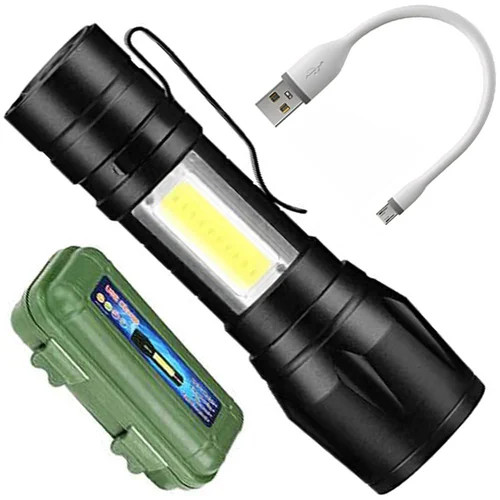نمای اصلی چراغ قوه دستی آر ال مدل RL-535 با نور LED و سه حالت نور