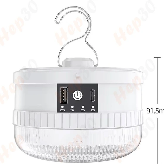 نمای اصلی لامپ آویزدار شارژی DP 7823 80W | لامپ شارژی