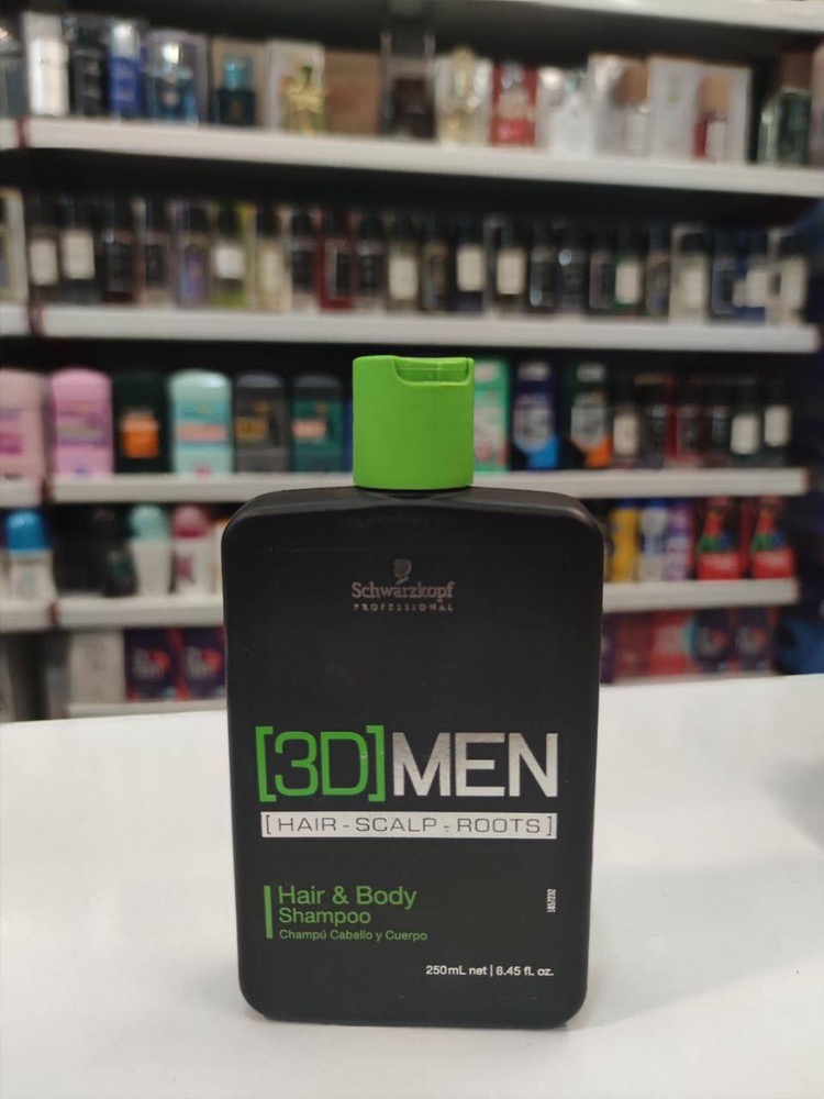 جزئیات طراحی و ویژگی‌های قابل مشاهده شامپو سر و بدن آقایان تری دی من شوارتزکوف (آلمان)