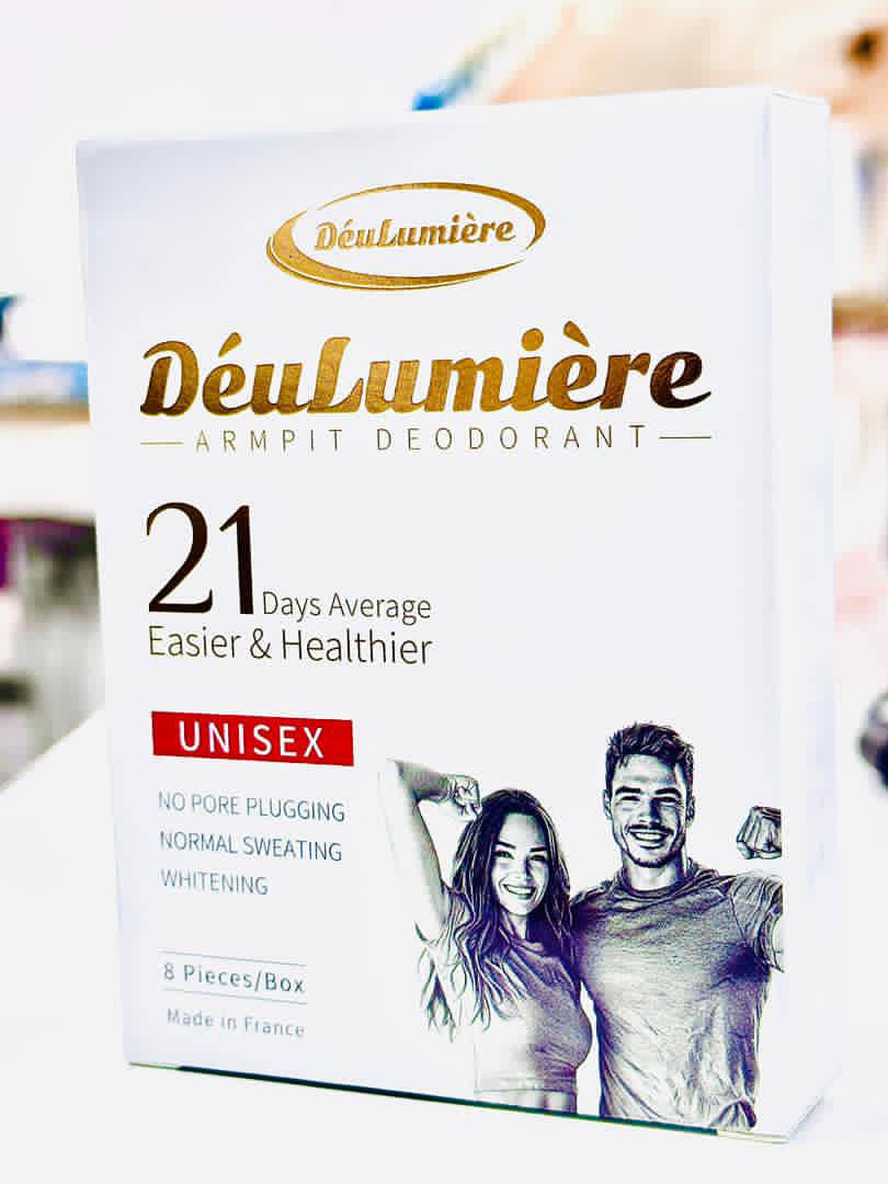 نمای نزدیک برای بررسی مدل و فرم محصول دئودورانت 21 روزه اصل فرانسه دئولومیر Deulumiere