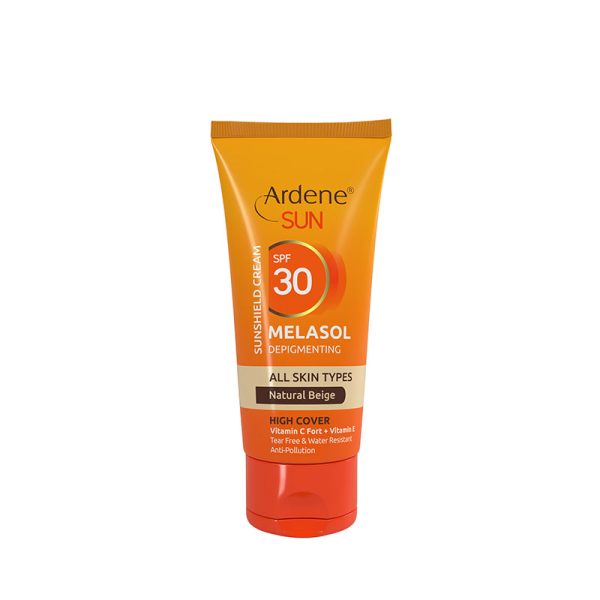 جزئیات طراحی و ویژگی‌های قابل مشاهده کرم ضد آفتاب ملاسول SPF30 ضد لک با پوشش بالا آردن سان