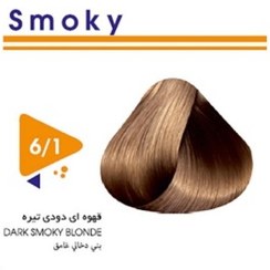 نمای کلی با تمرکز بر ظاهر و بستهبندی رنگ مو آرتین شماره 6.1 حجم 100 میلیلیتر رنگ بلونددودی تیره