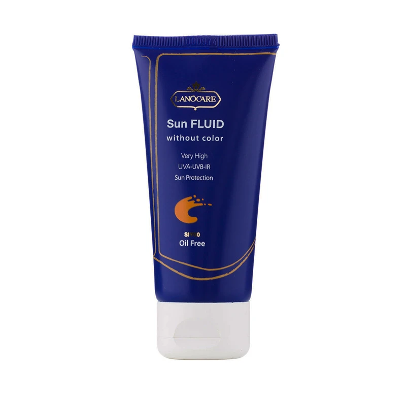 جزئیات طراحی و ویژگیهای قابل مشاهده ضد آفتاب رنگی لانوکر SPF 50 مدل 01 مناسب انواع پوست حجم 50 میلیلیتر