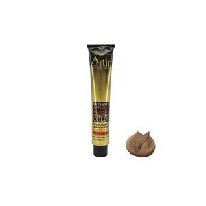 جزئیات طراحی و ویژگیهای قابل مشاهده رنگ مو آرتین سری شنی شماره 8.31 حجم 100 میلیلیتر رنگ بلوند مدیترانه ای روشن