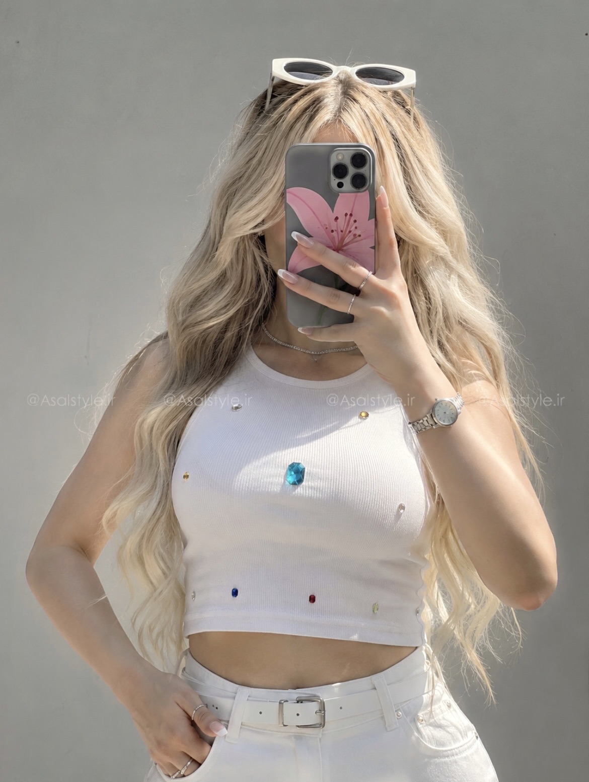 نمای اصلی و طراحی کلی کراپ تاپ الماسی کد ۱۰۵۱