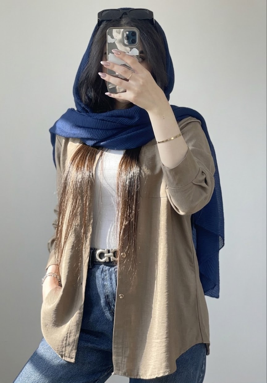 نمای اصلی و طراحی کلی شومیزمانتویی زنانه کد ۱۲۴۳