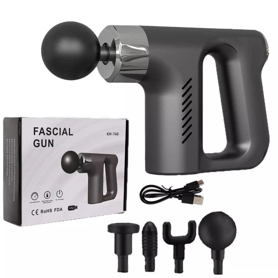 خرید ماساژور تفنگی مدل fascial gun با نمای کلی محصول و کیفیت ساخت مطلوب