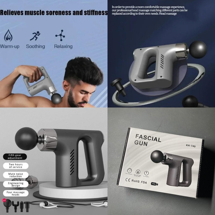 ماساژور تفنگی مدل fascial gun، جزئیات فنی و امکانات محصول